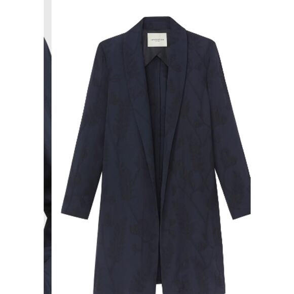 Lafayette 148 New York Flora Bloom Jacquard Shawl Collar Jacket Size Medium - Picture 5 of 8